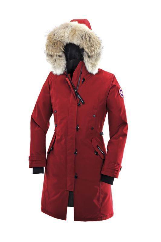 Womens Canada Goose Red Kensington Parka online